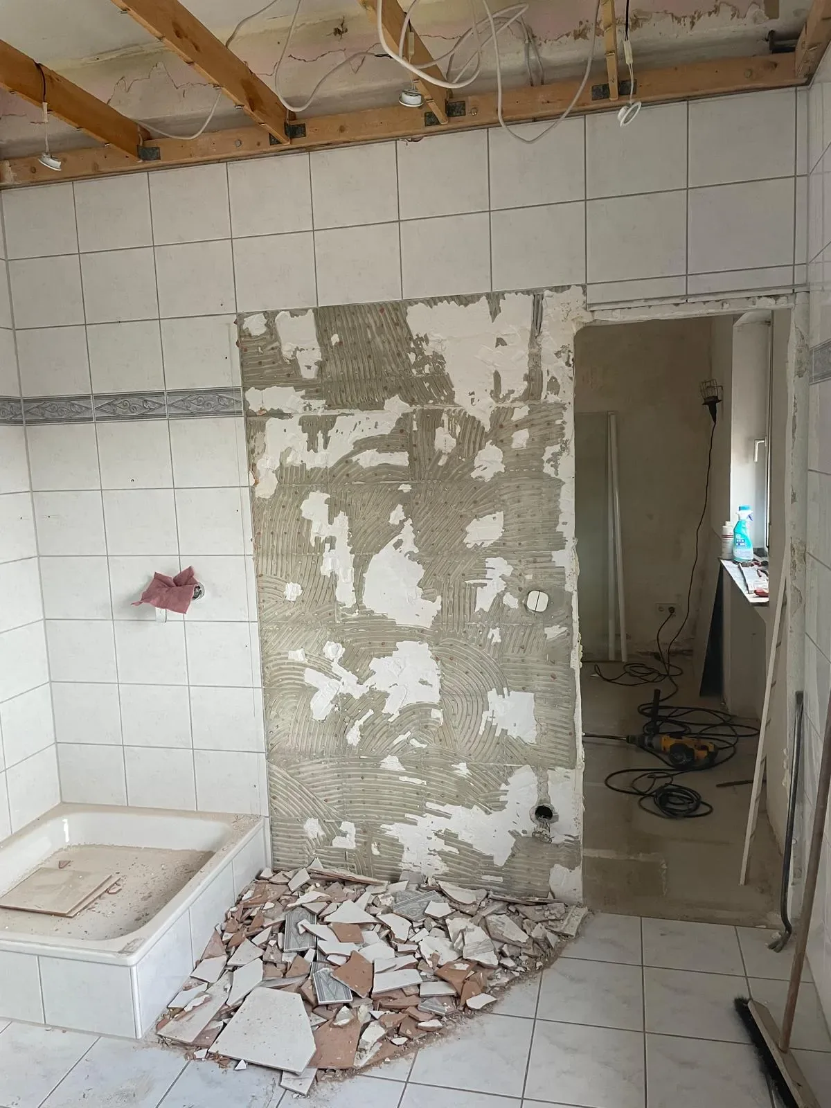 Badezimmer vor Renovierung